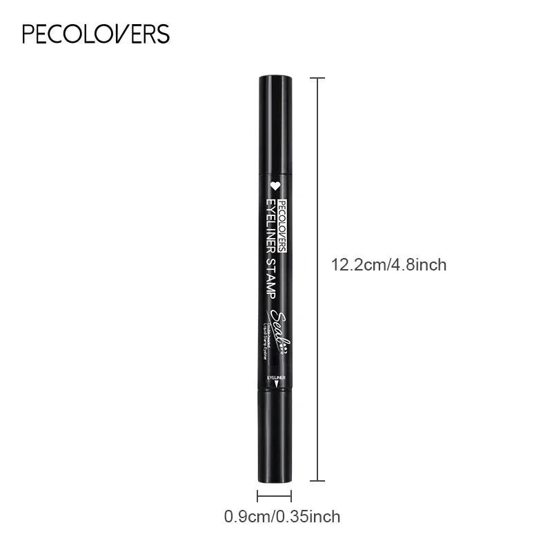 1PC Double-head Design, Waterproof, Beginner-friendly, Eyeliner Pen, Suitable for Christmas, Halloween, Valentine's Day Makeup