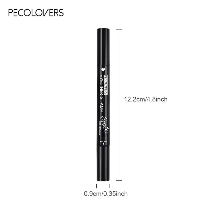 1PC Double-head Design, Waterproof, Beginner-friendly, Eyeliner Pen, Suitable for Christmas, Halloween, Valentine's Day Makeup